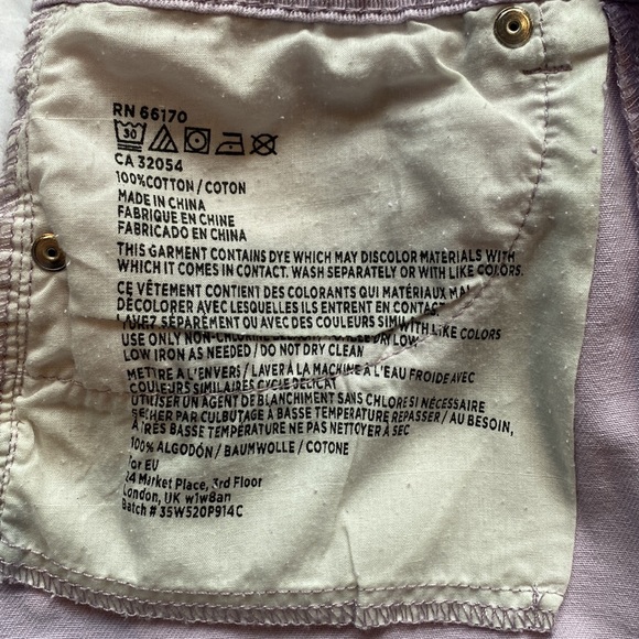 BDG Urban Outfitters Jean High Rise Dree Cheeky Shorts Violet Purple Size 27 - Picture 5 of 5